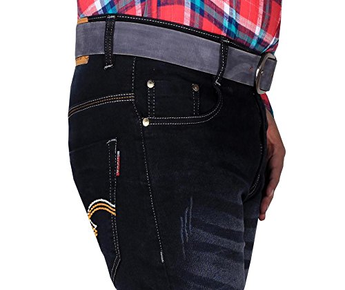 l,zard black slim fit men's jeans