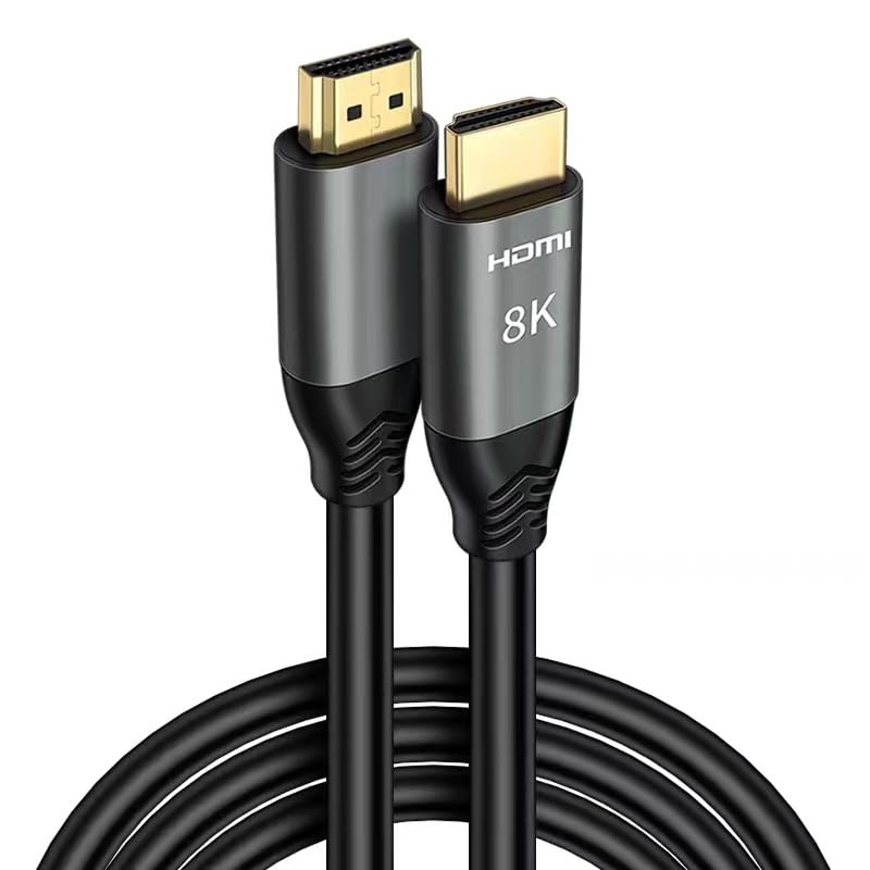 HD 2.1 Cable 8K@60Hz/4K@120Hz HD Male to Male Connector Cable Support eARC Dolby Atmos HDCP2.3 3D Effect Compatible for RTX4090 Soundbar Gaming PC TV Monitor