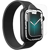ZAGG InvisibleShield Ultra Clear for Apple Watch Series 9, Series 8, Series 7 Screen Protector, Watch Size: 45mm Face, Virtually Indestructible