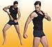 Glamours Mens Body Shaper Vest Slimming Sweat Tummy Fat Burner Tank Top for Weight Loss M by