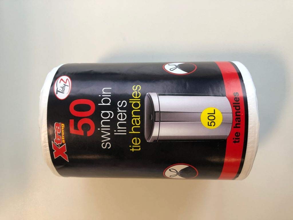 Swing Bin Liners Tie Handle Pack 50