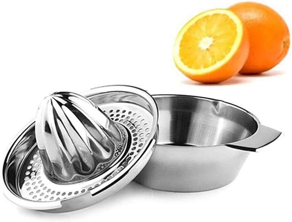 IHOMYIPET Stainless Steel Lemon Squeezer / Citrus Juicer (Sliver)