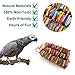 Coppthinktu Parrot Toys for Large Birds, Cardboard Big Bird Toys African Grey Parrot Toys Natural Wooden Bird Cage Chewing Toy with Clip for Small Medium and Large Parrots and Birdsthumb 3