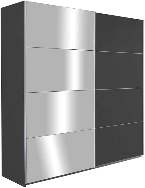 Armario con puertas correderas no incluidas, para dormitorio, 2 puertas