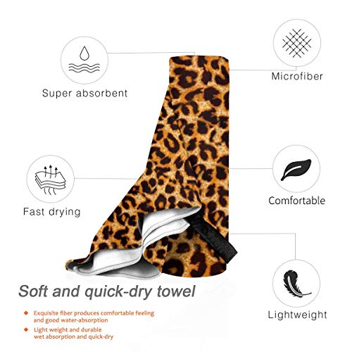 Microfibre-towel-lightweight-travel-beach-towel-Extra-large-quick-drying-camping-towel-Premium-gym-towels-for-swimming-yoga-Highly-absorbent-fast-dry-Animal-Leopard-Print