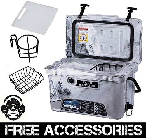 20QT CAMO SAND GRAY COLD BASTARD Rugged Series ICE CHEST COOLER Free Accessories YETI Quality Free S&H