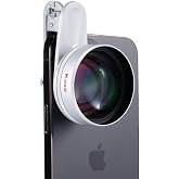 Kase Upgraded HD Master Macro Phone Lens Plus for iPhone 17 16 15 14 13 12 | Professional Smartphone Macro Photography Lens for iPhone Samsung Android, Longer Shoot Distance 45-85mm, Silver