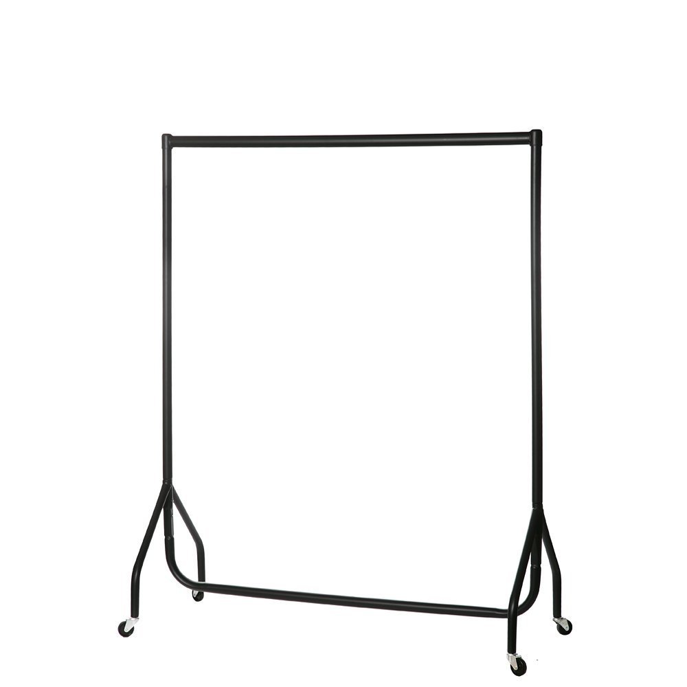 Heavy Duty Clothes Rail Garment Rail 4 ft Long x 5 ft High Metal Hanging Storage Rack