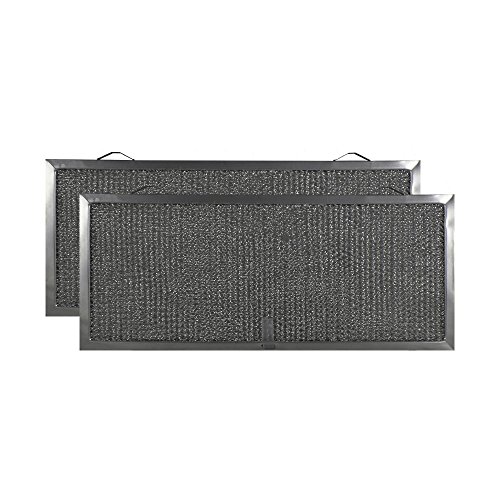 2-PACK Air Filter Factory 7 X 16-1/2 X 3/8 Range Hood Aluminum Grease Filters AFF185-M