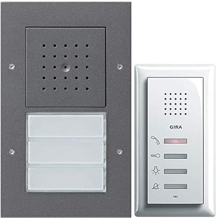 Gira 2 Draht Bus Sprechanlage 3we Flache 19mm Aufputz Turstation Anthrazit Telefone Reinweiss Amazon De Baumarkt