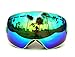 COPOZZ Multicolor Professional Snowmobile Snowboard Skate Ski Goggles with Detachable Wide Vision Double Lens Anti-fog Extra-large Spherical Lens Snow Mountain Climbing Gear Unisex