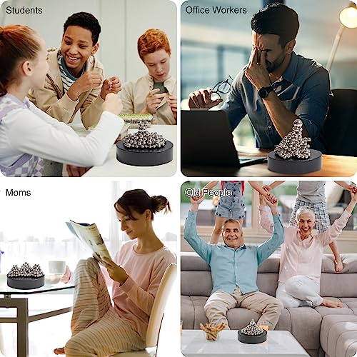 vrbabies Magnetic Toys, Fidget Toy for Kids Adults, Magnet Toys with 1 Magnetic Base and 171 Steel Balls, Desk Toys and Great Gifts for Office Desk Decor and Stress Relief