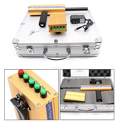 KANING Detective Metal Detector,800M AKS Handhold 3D Metal/Gold Diamond Miner Detector Long Range Finder Machine USA Stock (Gold) - Thumbnail 3