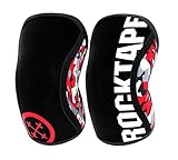 RockTape Assassins 5mm Knee Sleeves (2 Sleeves), Medium (Fits 13.5-14.5 Inches), Red Camo