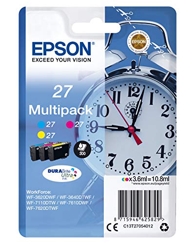 Epson C13T27054022 Tri Farbe (Gelb, Magenta, Cyan) Original Tintenpatronen Pack of 1 2666497 Standard
