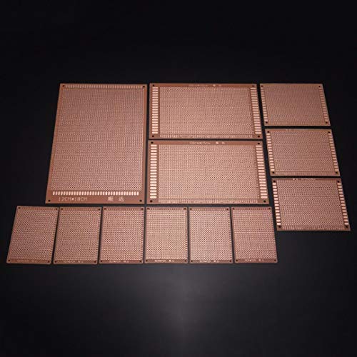 LTKJ Universal 12pcs/lot Electric Printed Circuit Prototype PCB Board Breadboard Stripboard DIY Copper Plate Kit Test Single Sided