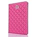 Best New iPad 2017 iPad 9.7 inch Case, Awsaccy(TM) Premium PU Leather Crown Design Bling Diamond Heavy Duty Shockproof Protective Smart Stand Case Cover for New iPad 9.7-inch 2017 Release, Hot Pink