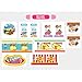 Loveje 19 PCS Ice Cream and Candy Trolley Toy,Play Food Supermarket Trolley Cart Toys with Rotating Music Lighting Pretend Play Set Best Gift for Boys and Girls