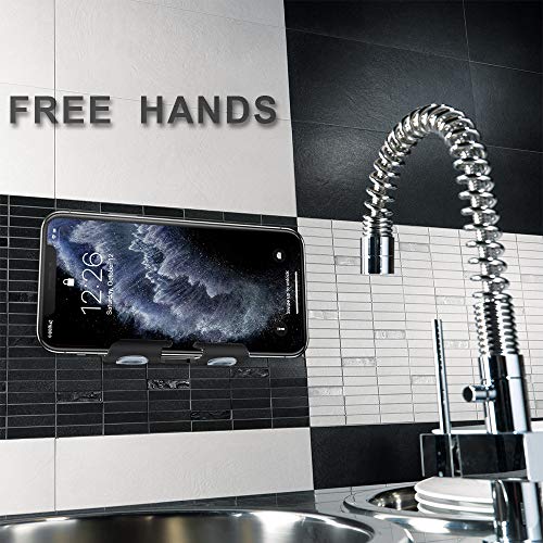 BICEUKI Shower Phone Holder， Version Wall Mount Phone Stand,with