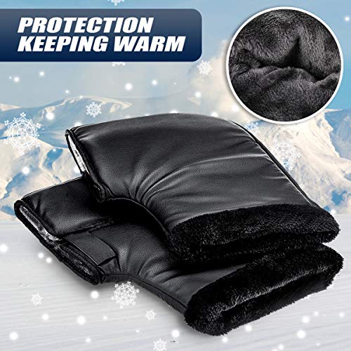 Audew Scooter Gloves, One Pair Waterproof Motorcycle Grip Handlebar Muff Winter Warmer Thermal Cover Glove