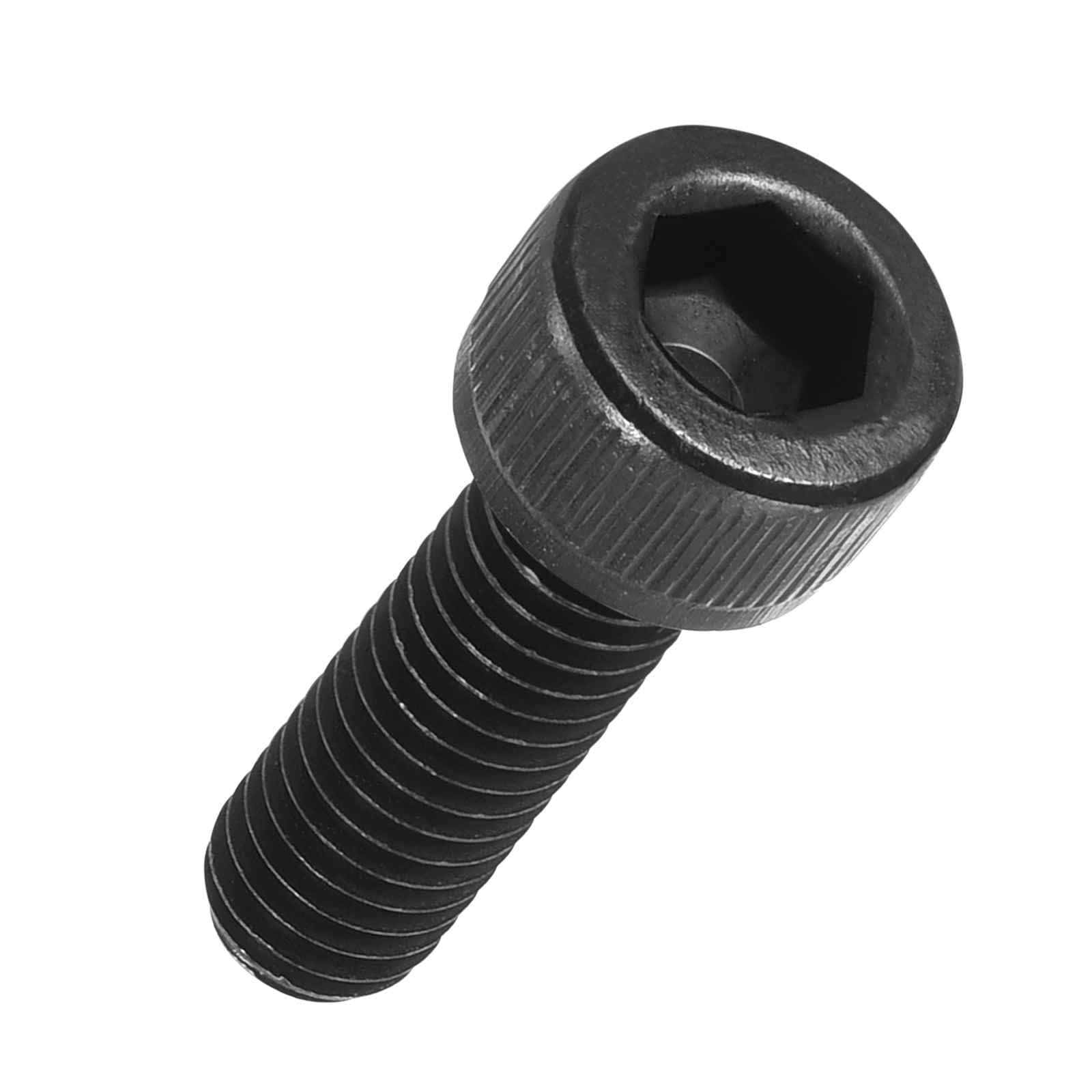 Kozelo 25pcs Socket Head Cap Screws - [M6-1 x 20mm] Alloy Steel Black Oxide Grade 12.9 Internal Hex Screw Full Thread for Industrial & Machinery Use, Black