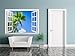 wall26 Removable Wall Sticker/Wall Mural - Tropical Landscape of Two Palm Trees in The Blue Sunny Sky | Creative Window View Home Decor/Wall Decor - 36