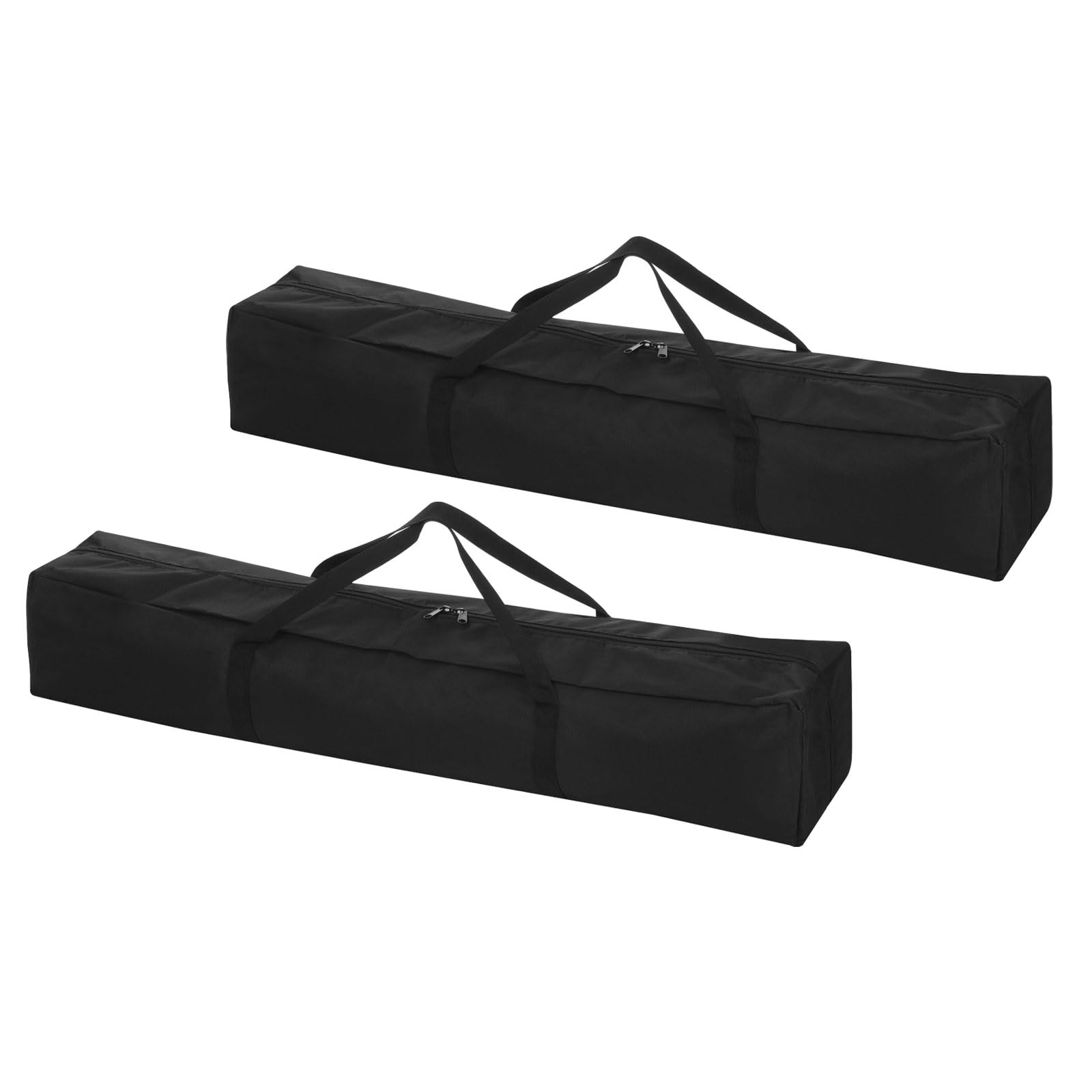 PATIKIL 29 Inch Folding Chair Storage Bag, 2 Pack Nylon Carrying Bag With Large Zipper Shoulder Strap for Beach Camping Travel, Black