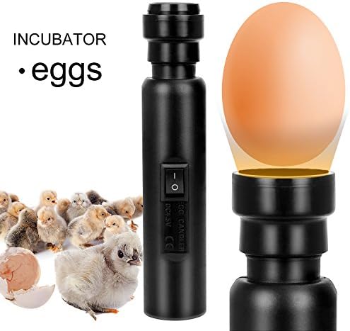 ZackX Safe LED Egg Candler Tester, Bright High Intensity Incubators Lamp For Hatching Eggs Quail Poultry US Plug