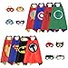 Mizzuco  Cartoon Dress up Costumes Satin Capes with Felt Masks for Boys