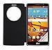 [Quick Window View] Smart view Protective Flip Cover Case Smart Sleep Wake Protection Rigid Shell Case for LG G Stylo / LG G4 Stylus (Black)