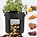 Alapaste 3 Pack Grow Bag 15 Gallon Potato Plant Grow Container Felt Waterproof Garden Planter Bag with Handles for Grow Multi-Species Vegetables Carrot,Tomatothumb 1