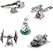 Fascinations Metal Earth 3D Metal Model Kits Star Wars Rise of Skywalker Set of 5 - D-O - First Order Treadspeeder - Sith Tie Fighter - Resistance A-Wing Fighter - Zorii's Y-Wing Fighter