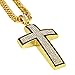 NYUK Gold Chain for Men Cross Necklace Hip Hop Jewelry 30 Inchs