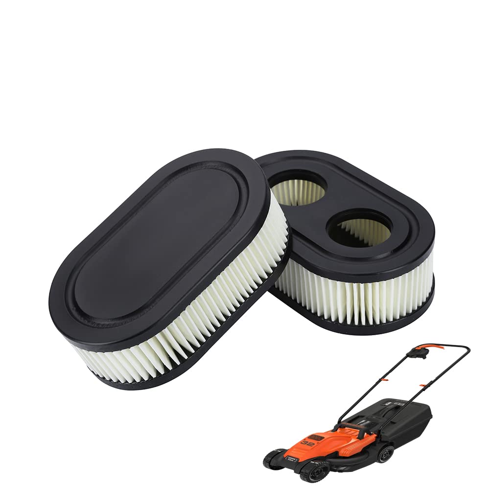 Moritale Air Filter Spark Plugs for Briggs & Stratton Viking Lawnmower Replacement Parts Engine Series 550E 550EX 675 Eco-Plus 575EX Series 798339 798452 593260 Engine 4247 5432 5432 5432K (2 pieces)