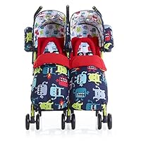 Cosatto Supa Dupa Cuddle Monster 2 Twin Stroller, Multi