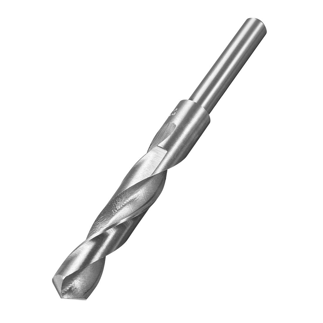 sourcing map Reduced Shank Drill Bit 15.5mm High Speed Steel HSS 4241 with 3/8 Inch Straight Shank