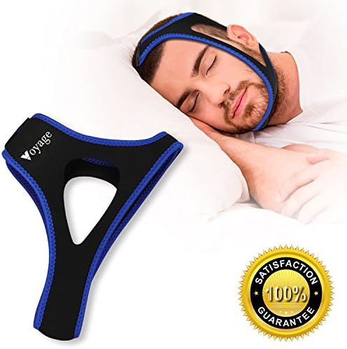 Premium Snoring Solution Snore Prevention Chin Strap - Anti Snoring Chin Strap - Stop Snoring Sleep Aid for Men and Women - Adjustable and Comfortable - No More Snores