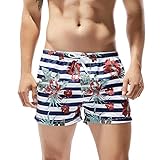 Cocobla Men Beach Swimming Shorts Sexy Floral Low