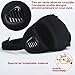 Eye Sleep Sleeping Mask for Blocking Out Unwanted Light, 3D Design without Pressure to eyes, with Sleeping Ear Plugs (Gray) (black)