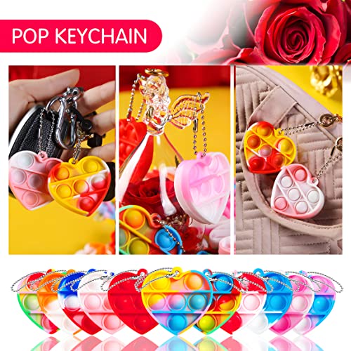 GETIEN 60 PCS Heart-Shaped Pop its Set Fidget Toys