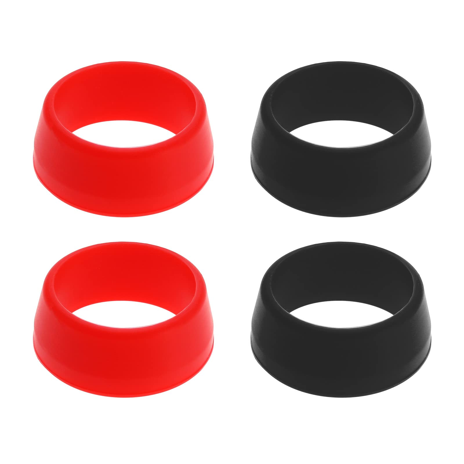 SG Store 4pcs Bike Seat Post Rubber Ring High Compatibility Waterproof Silicone Mountain Bike Seatpost Cover Protective Fit for Seatpost Diameter 30-35mm Red and Black