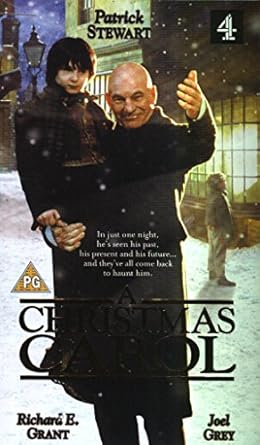Amazon Com A Christmas Carol Vhs Patrick Stewart Richard E Grant Joel Grey Ian Mcneice Saskia Reeves Desmond Barrit Bernard Lloyd Dominic West Trevor Peacock Liz Smith Elizabeth Spriggs Kenny Doughty David Hugh