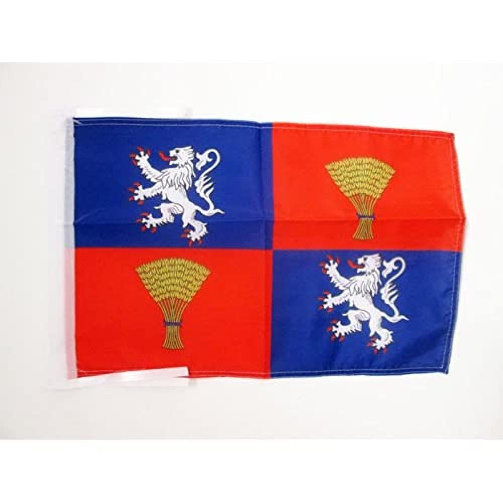 AZ FLAG - French Province of Guyenne and Gascony Flag - 18'' x 12'' - 100% Polyester France province Small Banner with Two Cords - Fade Resistant - Vivid Colors - 18x12 in - 45x30 Cm — image 1