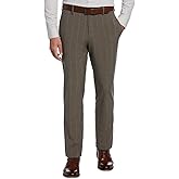 Perry Ellis Portfolio Men's Modern Fit Stretch Suit Dress Pants Beige 34 x 30