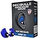 Decibullz Custom Molded Earplugs, 31dB Highest NRR, Comfortable Hearing Protection for Shooting, Travel, Swimming, Work and Concerts (Blue) primary