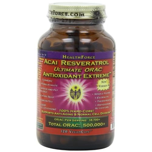 Health Force Acai Resveratrol Ultimate Orac Antioxidant Extreme Version 8, 120 Vegan Caps image