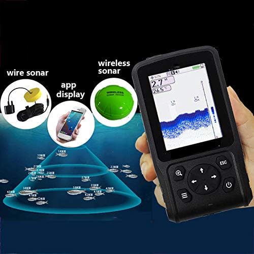 3 In 1ハンドヘルド魚深度ファインダー セール特別価格 ソナーセンサーlcdディスプレイ付き105 検出水深36m氷釣り海釣り