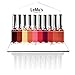 LeMu's Cosmetics 10 Colors Gift Set 100% Natural Moisturizing Lip Gloss Brand Waterproof Long Lasting Matte Lip Glosses Liquid Lipstick Kit
