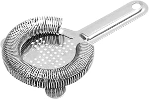 Floopstyle Professional Bartending Hawthorne Strainer Set, 2-Pack Stainless Steel Bar Strainers with Removable Spring for Bos