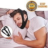 KPAO Adjustable Stop Snoring Chin Strap Anti-Snore Sleep Aid- SleepWell Naturally Comfortable